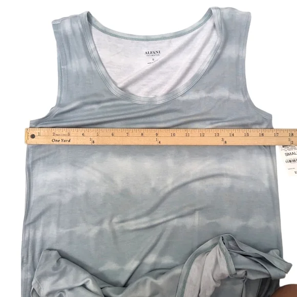 Alfani Sleeveless Chemise Nightgown Dress NEW Coverup Womens Small Green Tie Dye - Picture 9 of 11